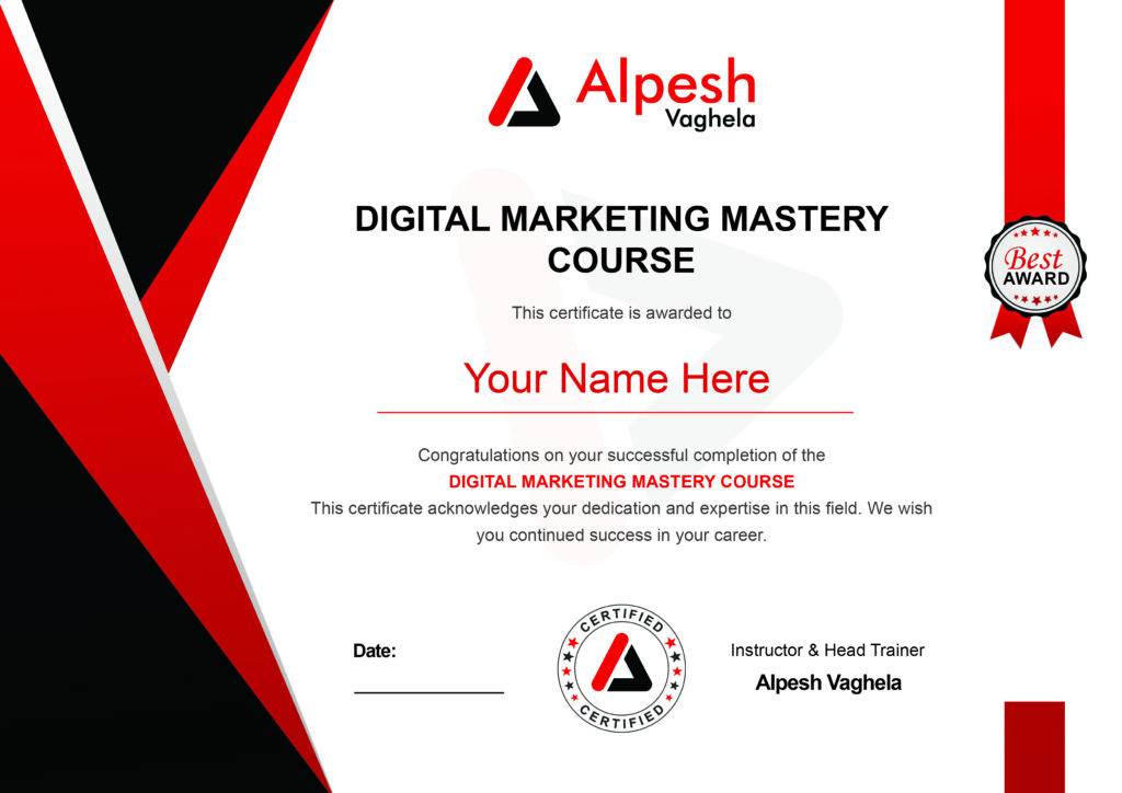 Digital Marketing Mastery Course